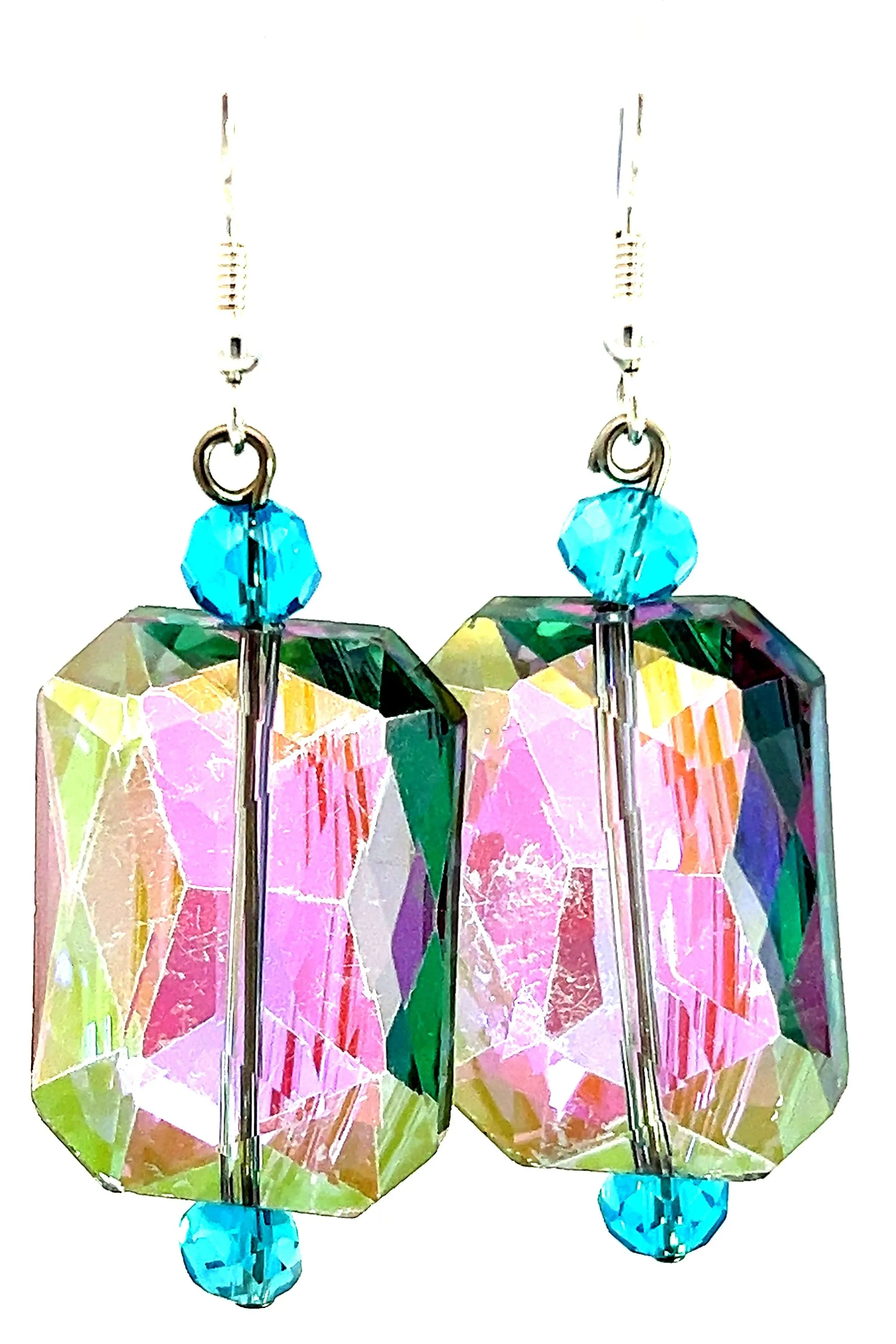 Rectangle Crystal Earrings