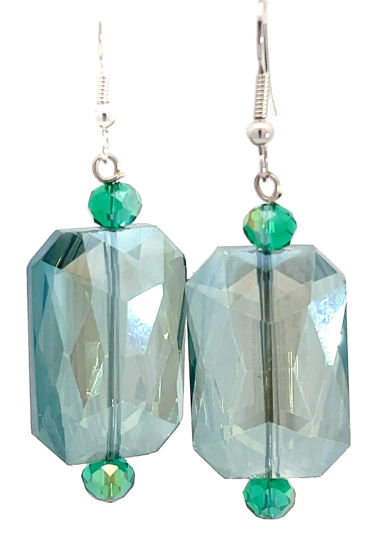 Rectangle Crystal Earrings