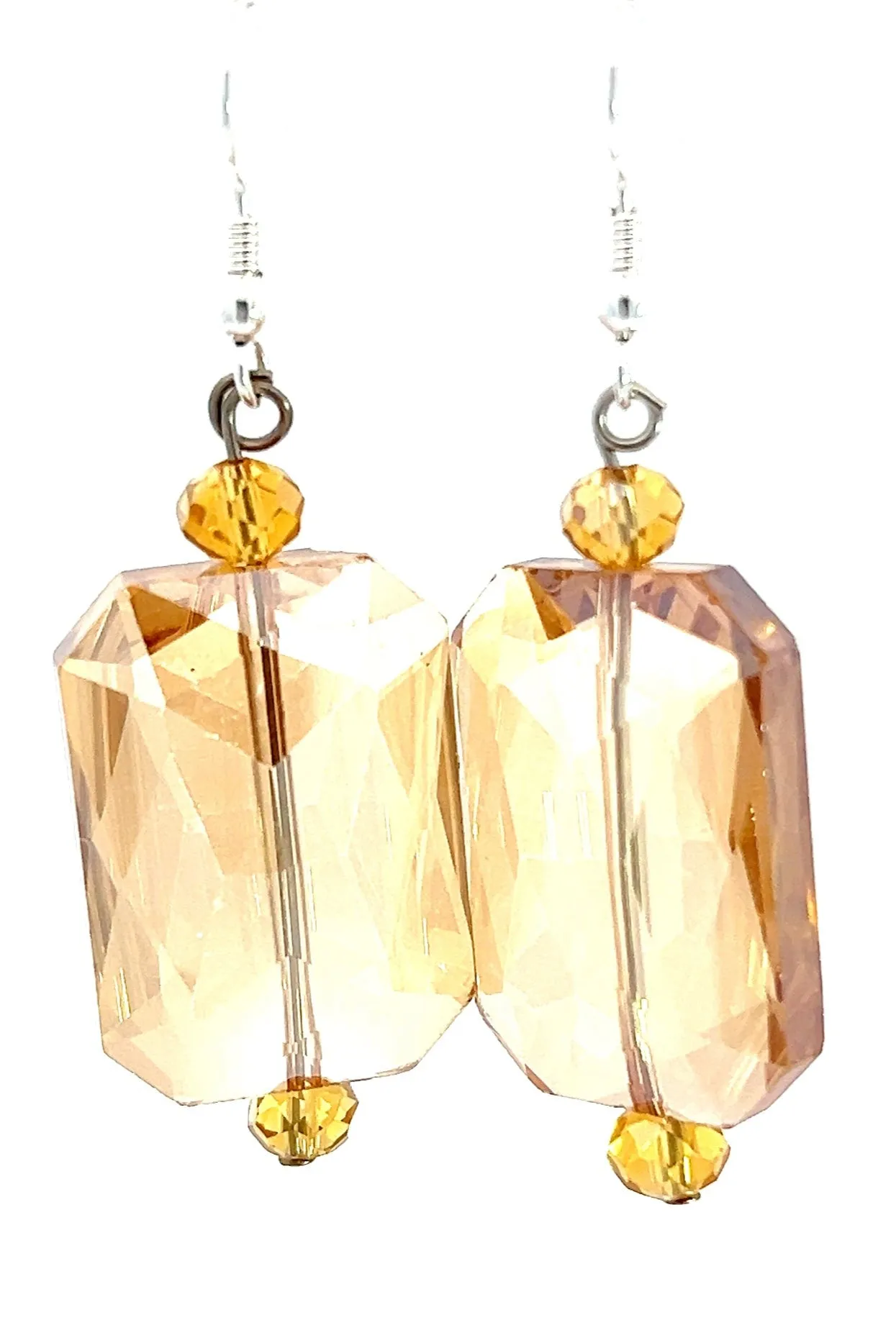 Rectangle Crystal Earrings