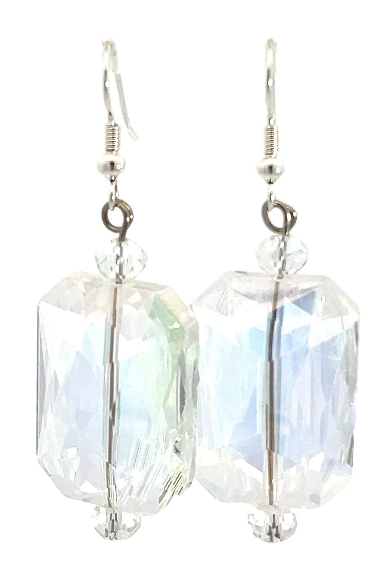 Rectangle Crystal Earrings