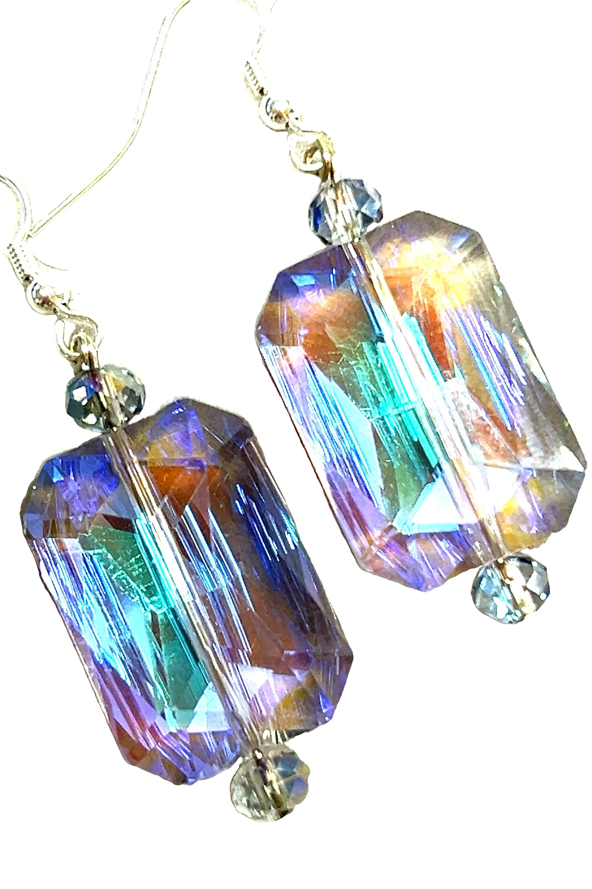 Rectangle Crystal Earrings
