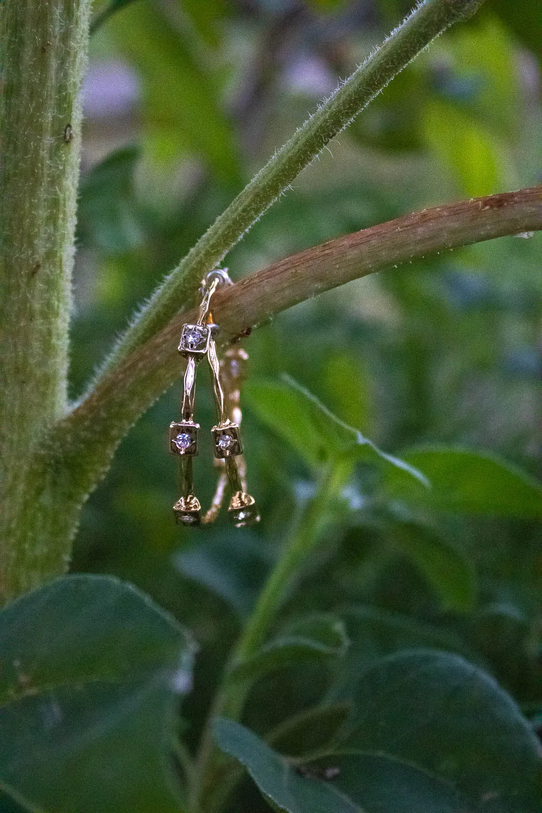 Remi Stone Deco Hoop Earrings