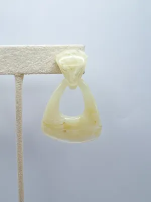 Resin Marble Door Knock Earrings