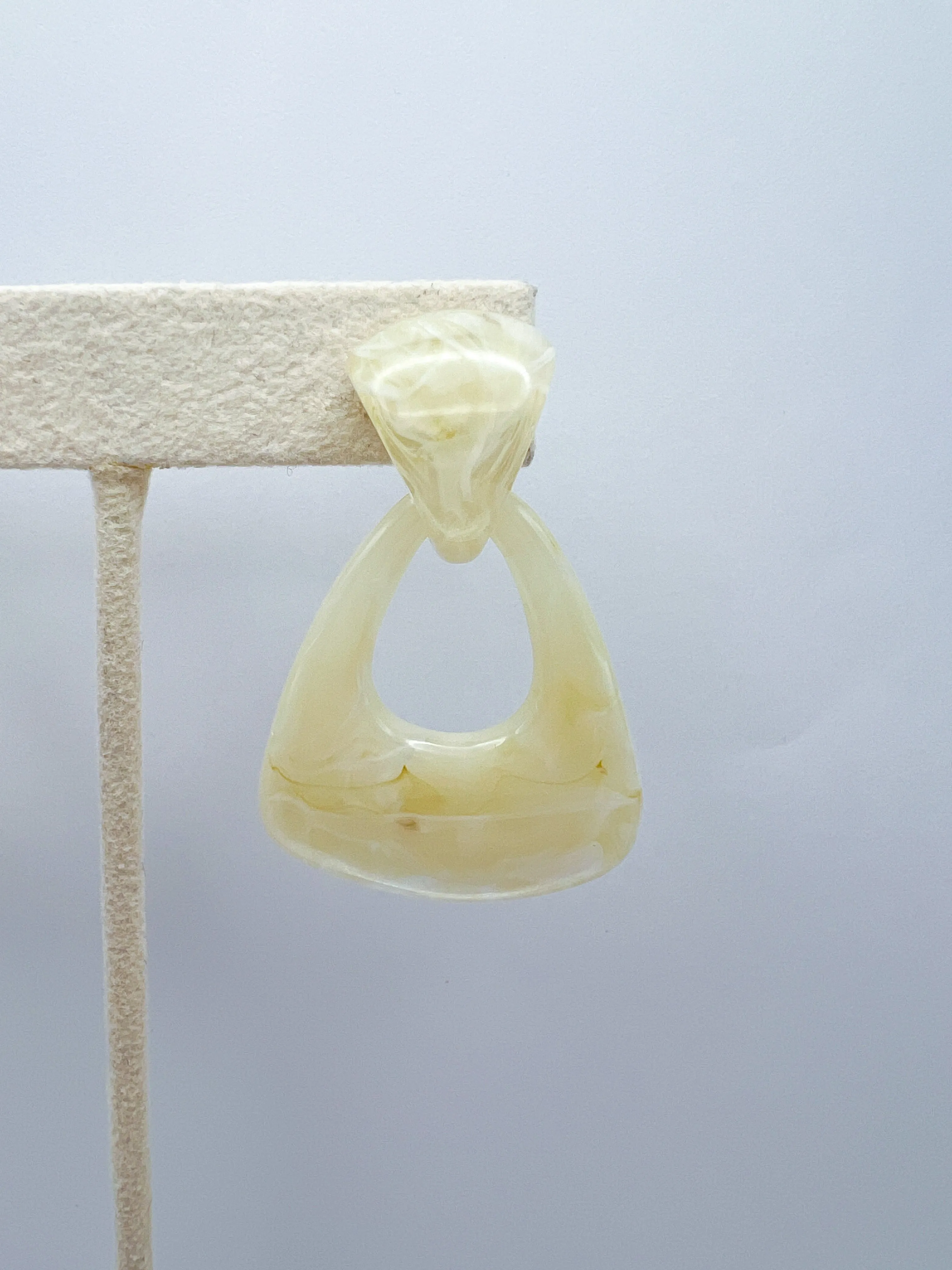 Resin Marble Door Knock Earrings