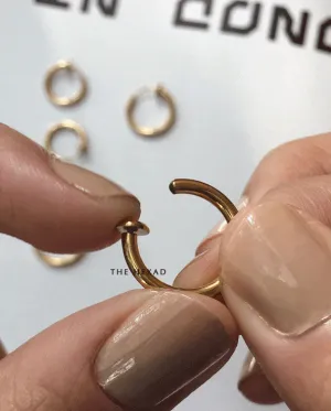 RETRACTABLE Hoops in Gold