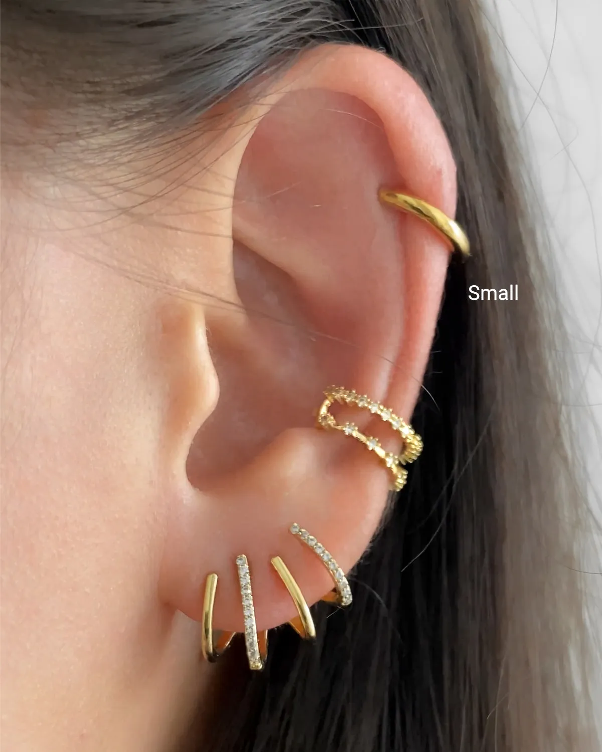 RETRACTABLE Hoops in Gold