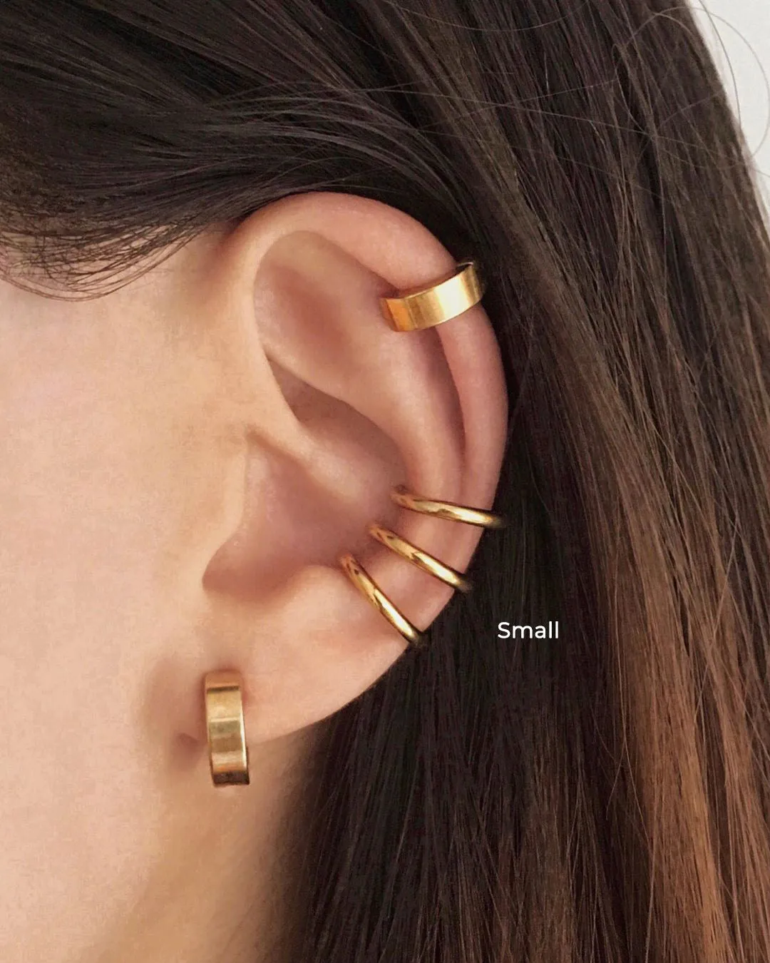 RETRACTABLE Hoops in Gold