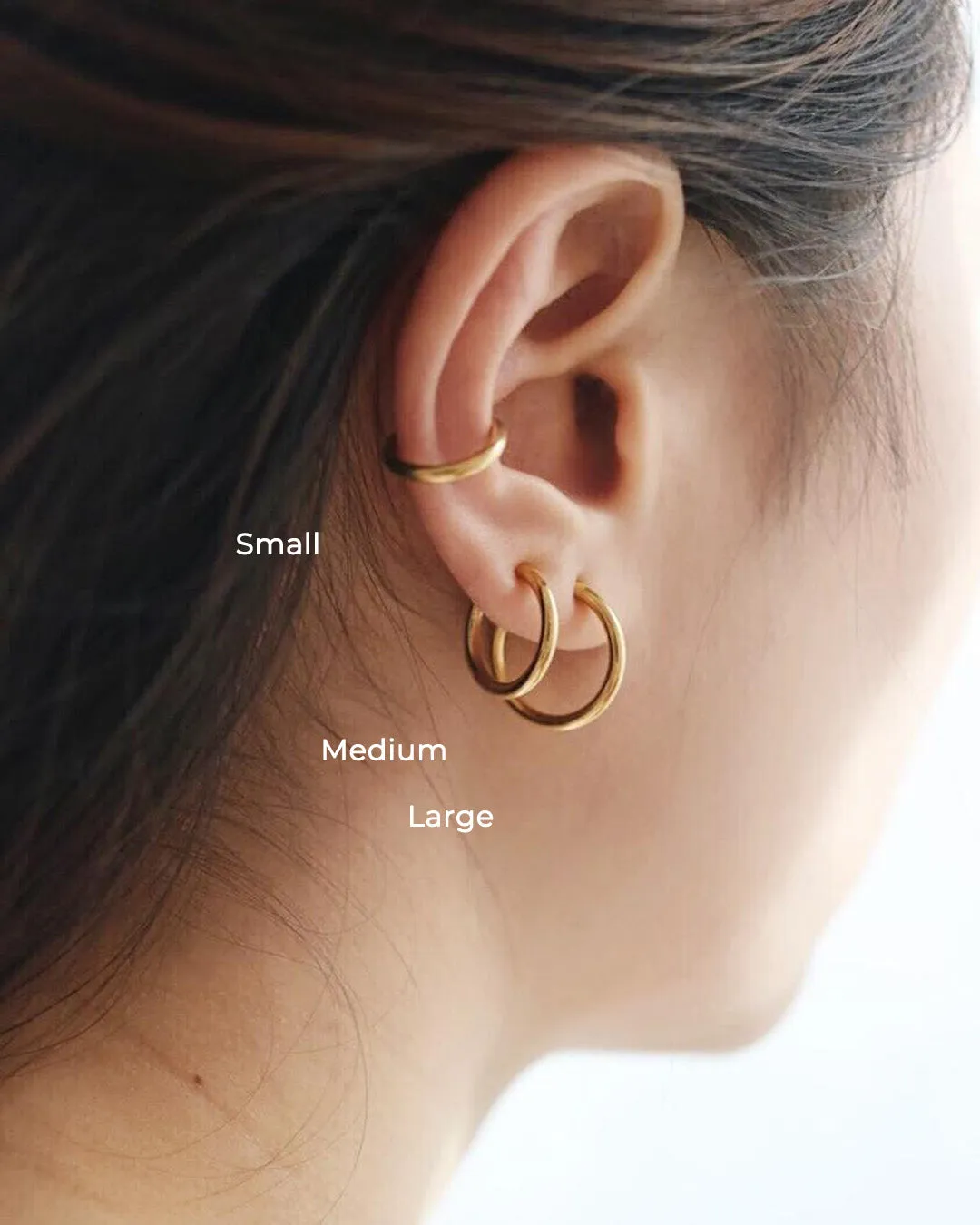 RETRACTABLE Hoops in Gold