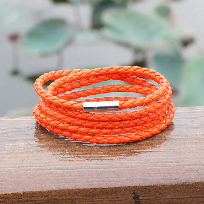 Retro Wrap Long Leather Bracelets