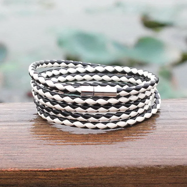 Retro Wrap Long Leather Bracelets