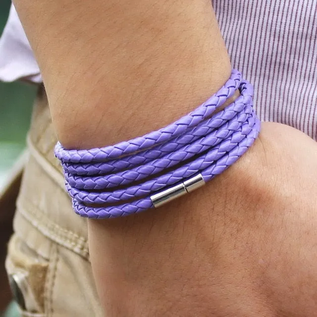 Retro Wrap Long Leather Bracelets