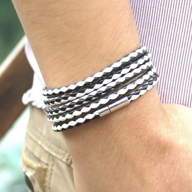 Retro Wrap Long Leather Bracelets