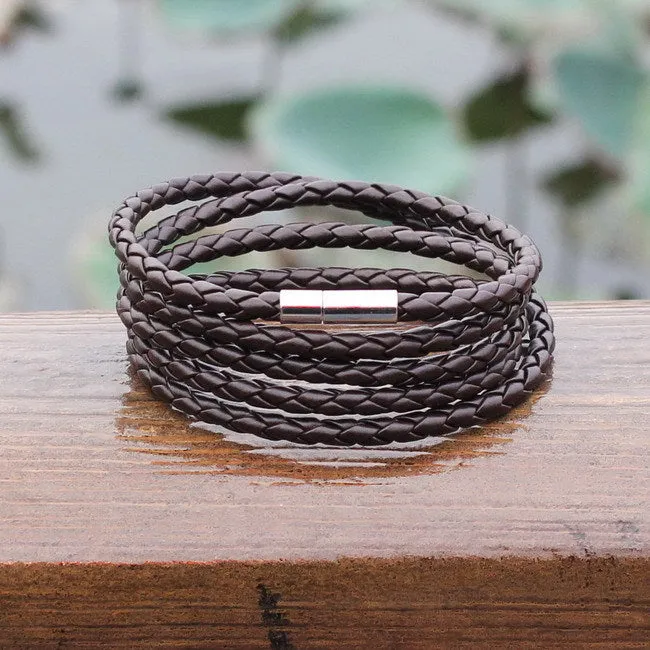 Retro Wrap Long Leather Bracelets