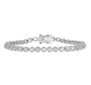 Round Bezel Tennis Bracelet