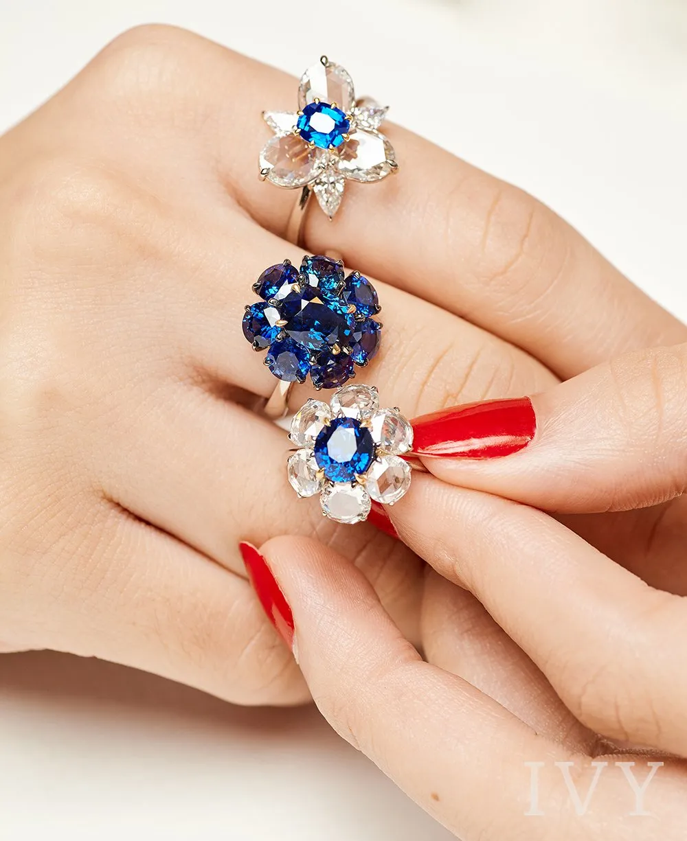 Royal Blue Sapphire Full Circle Ring