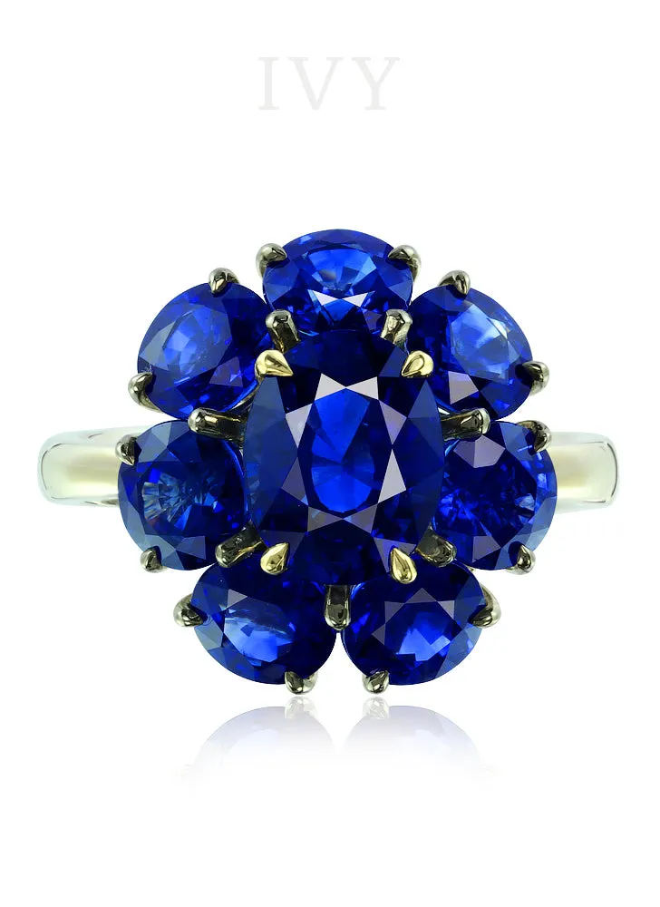 Royal Blue Sapphire Full Circle Ring