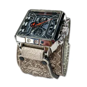 ROYAL KNOCKER VI-MENS HAND MADE-FULL GRAIN LEATHER-WATCH
