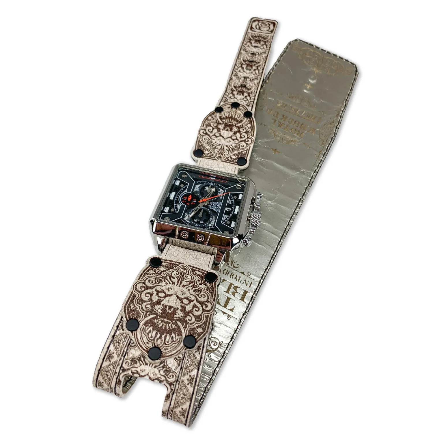 ROYAL KNOCKER VI-MENS HAND MADE-FULL GRAIN LEATHER-WATCH