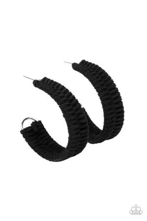 Rural Guru Black Paparazzi Earrings