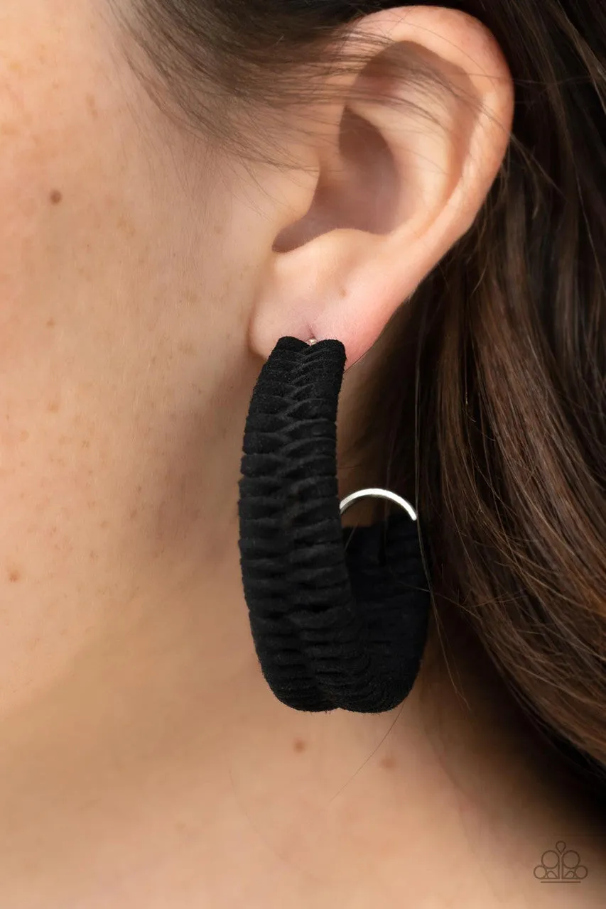Rural Guru Black Paparazzi Earrings