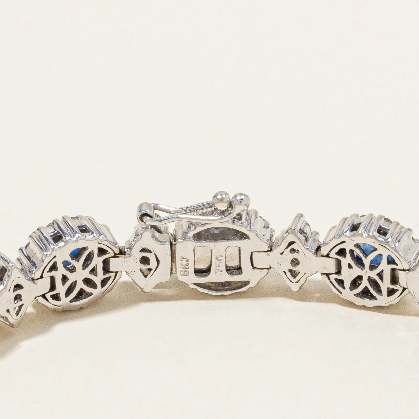 Sapphire & Diamond Tennis Bracelet | 5.25ctw, 2.58ctw | 7" |