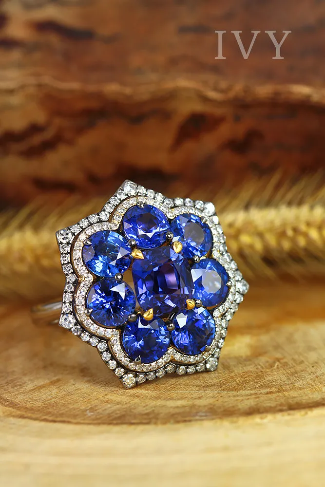 Sapphire and Diamond Ring