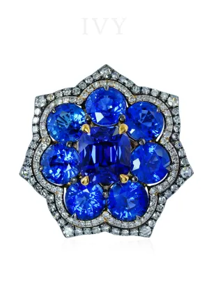 Sapphire and Diamond Ring