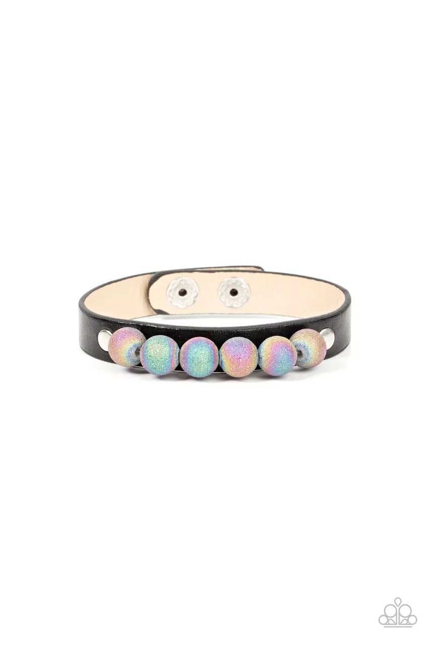 Saturn Safari Black Paparazzi Bracelet