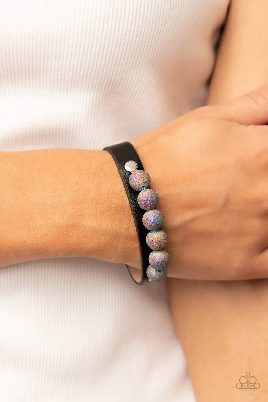 Saturn Safari Black Paparazzi Bracelet
