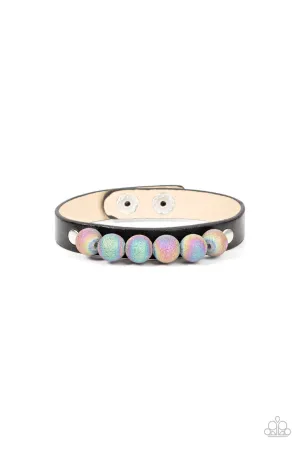 Saturn Safari Black Paparazzi Bracelet