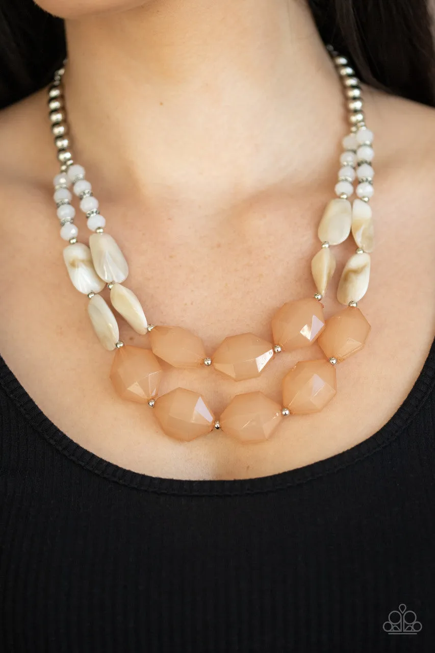 Seacoast Sunset Brown Paparazzi Necklace