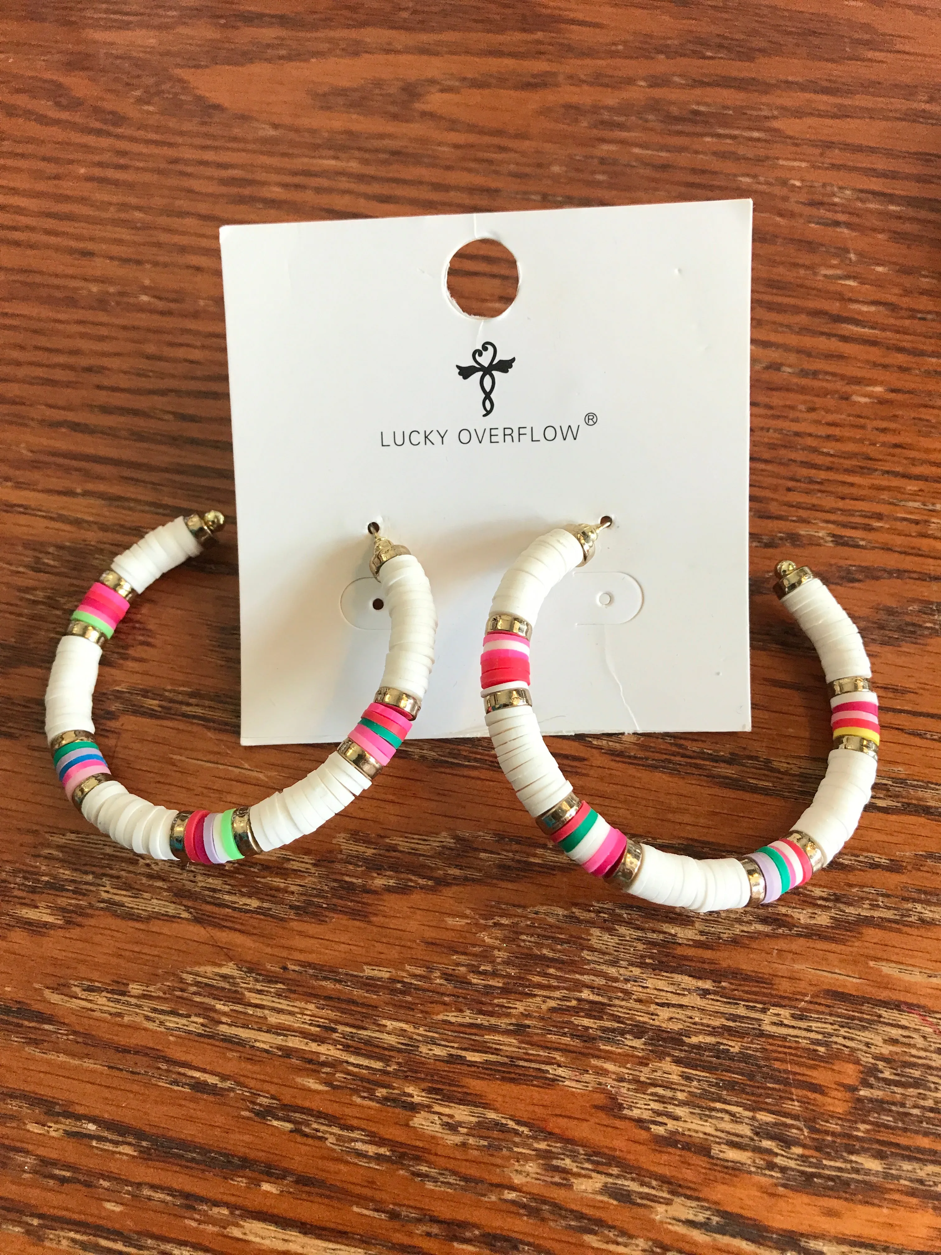 Seed Bead Hoop Earrings