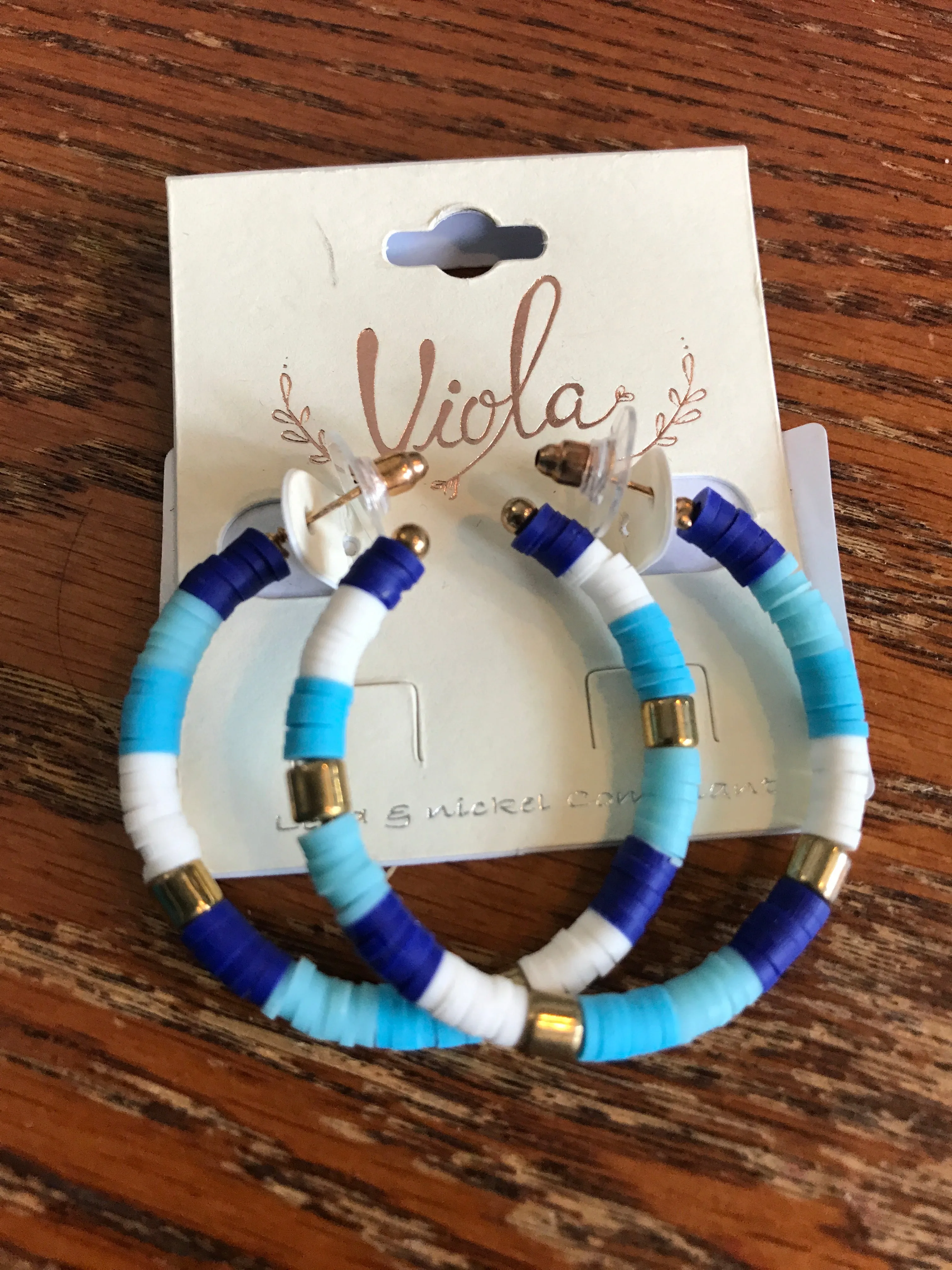 Seed Bead Hoop Earrings