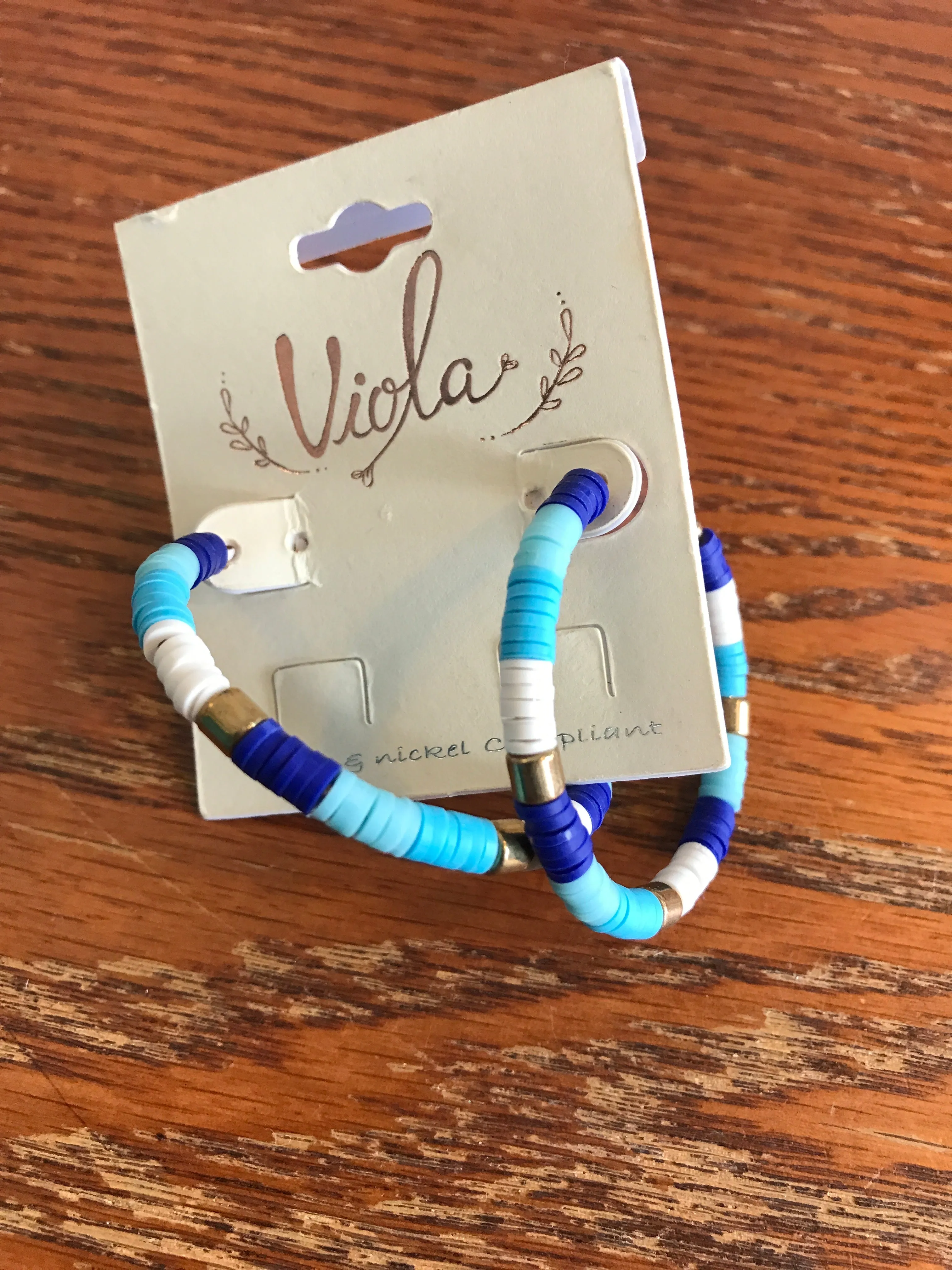Seed Bead Hoop Earrings