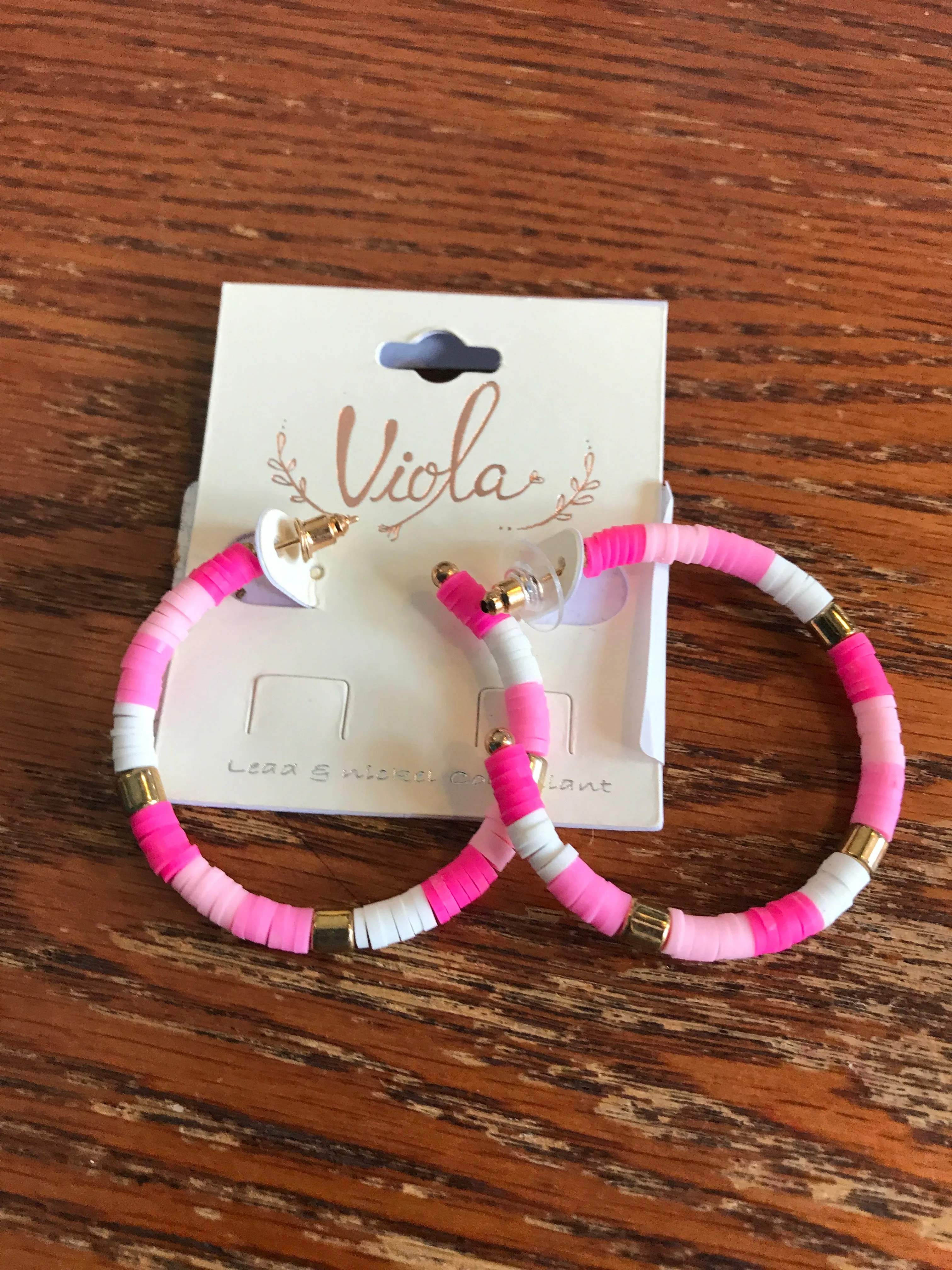 Seed Bead Hoop Earrings