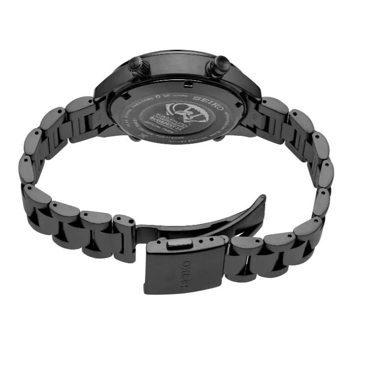 Seiko Prospex SFJ007 Black Dial 10 ATM Water Resistant 42.0mm Solar Chronograph Limited Edition Men's Watch