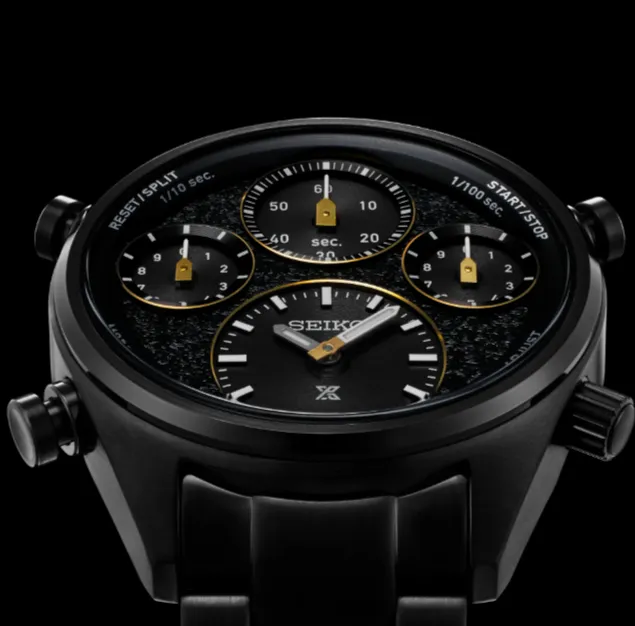 Seiko Prospex SFJ007 Black Dial 10 ATM Water Resistant 42.0mm Solar Chronograph Limited Edition Men's Watch