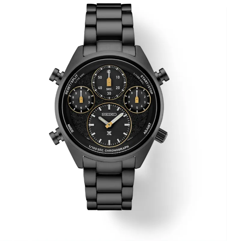 Seiko Prospex SFJ007 Black Dial 10 ATM Water Resistant 42.0mm Solar Chronograph Limited Edition Men's Watch