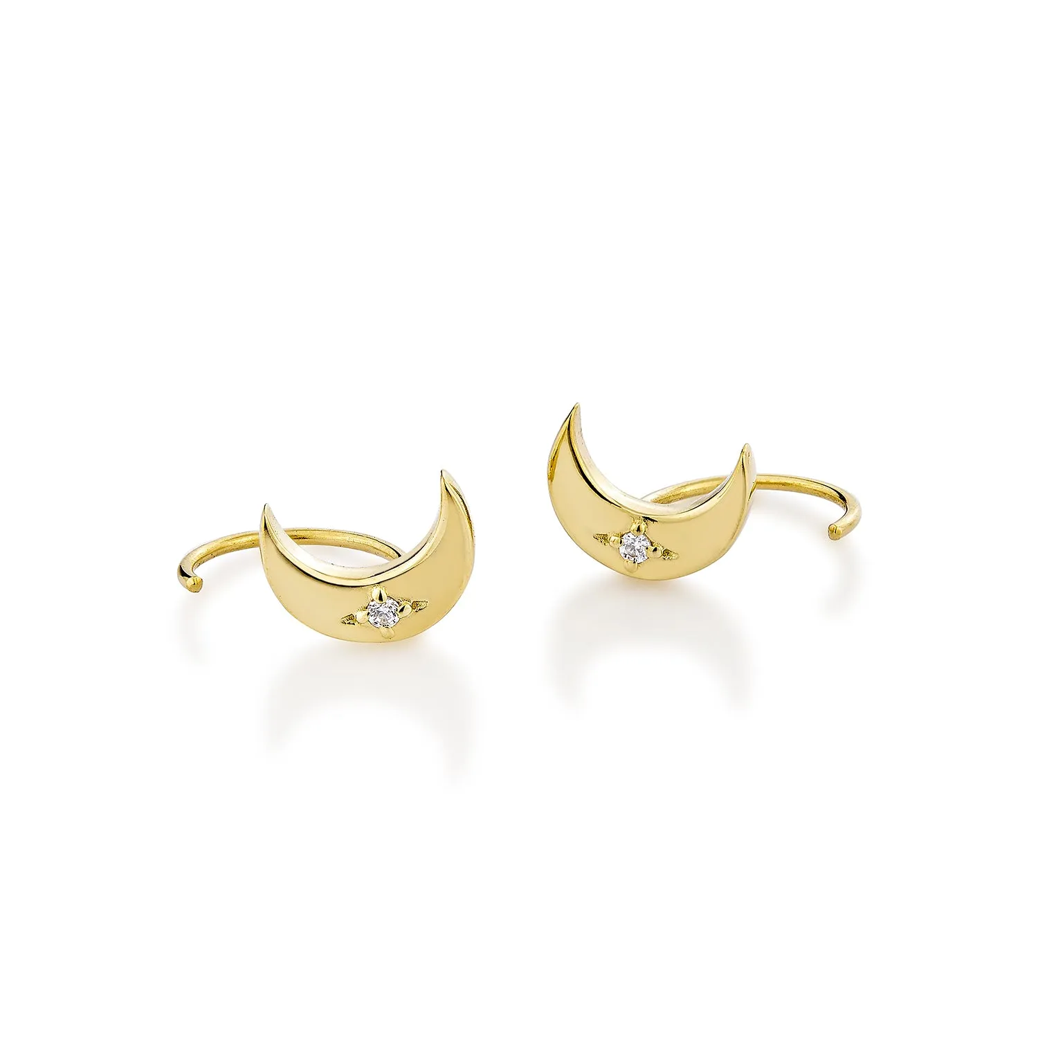 Selene Moonlight Earrings - Gold