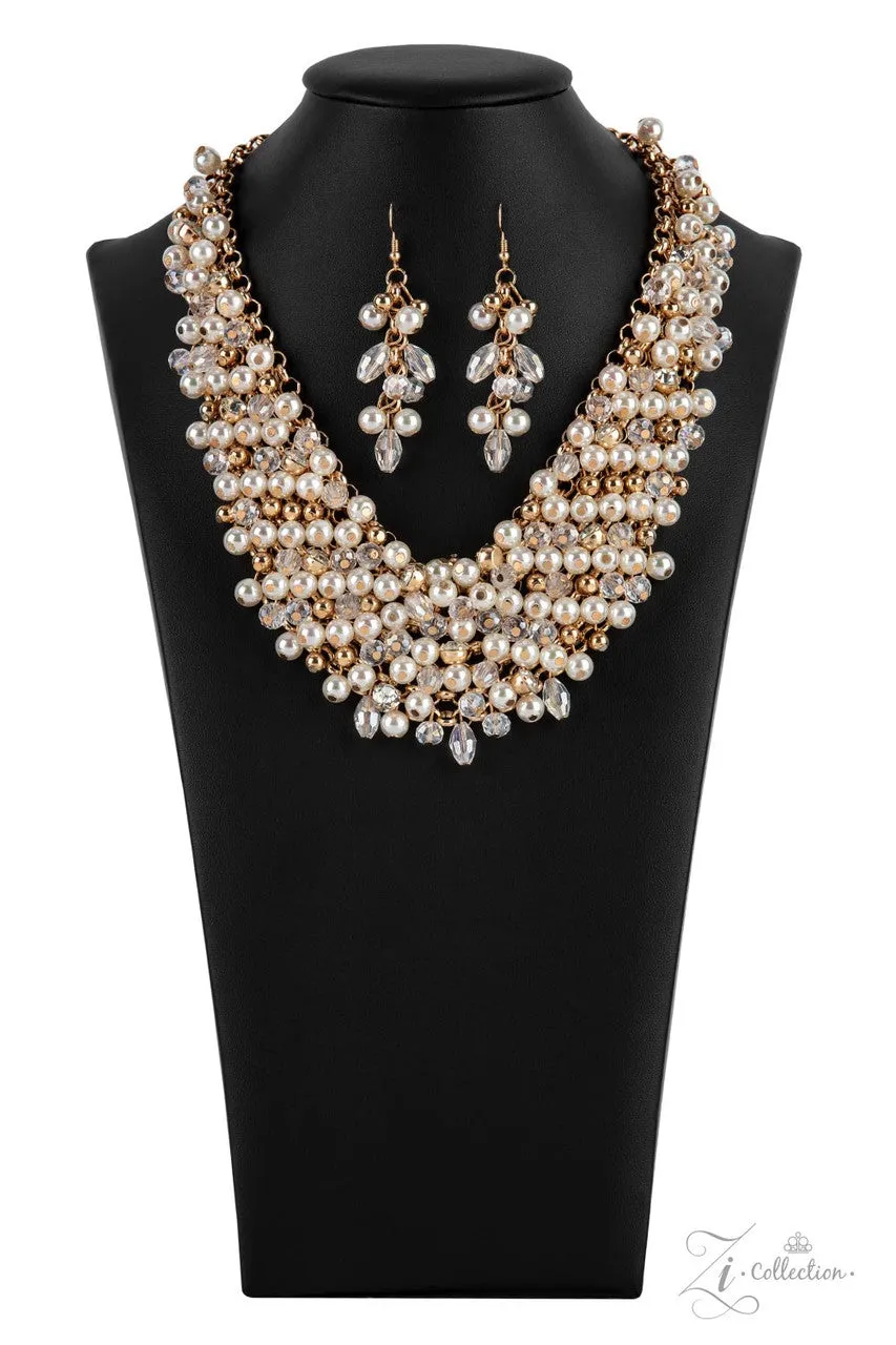 Sentimental 2021 Zi Collection Gold Pearl Paparazzi Necklace