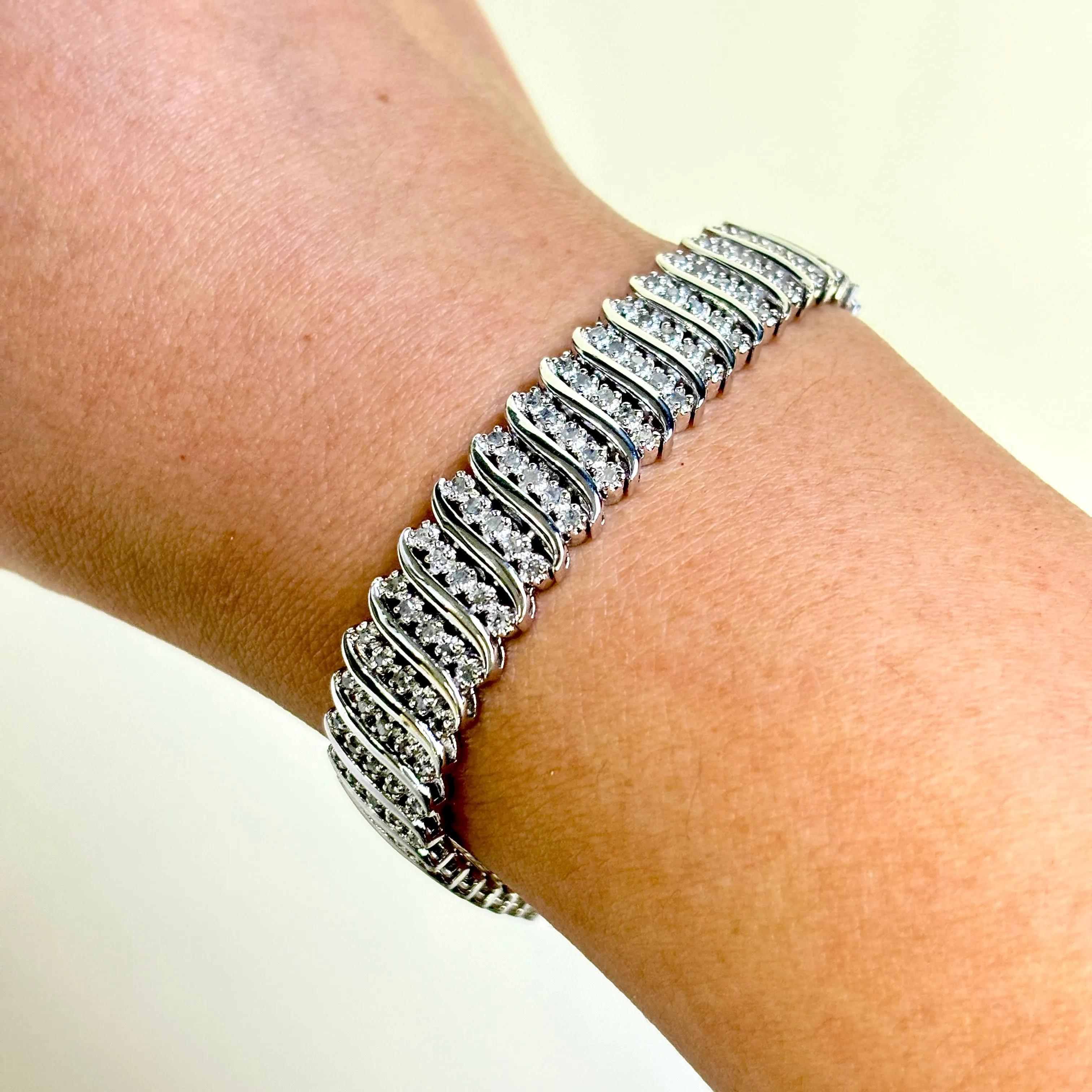Silver Tennis Bracelet | 1.41ctw | 7" |