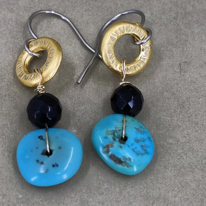 Single Minded Turquoise Earrings