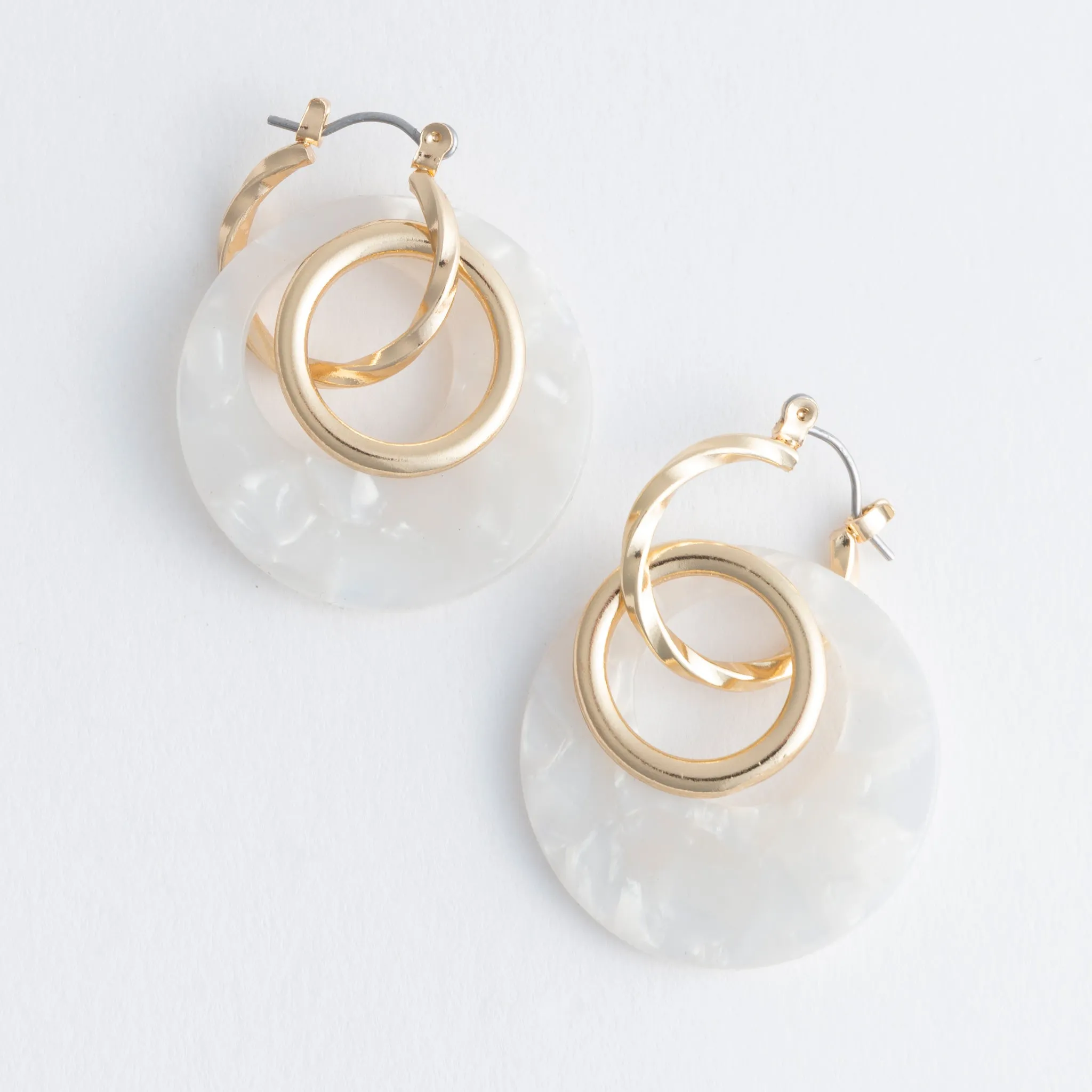 Sloane Double Ring Hoop Earrings