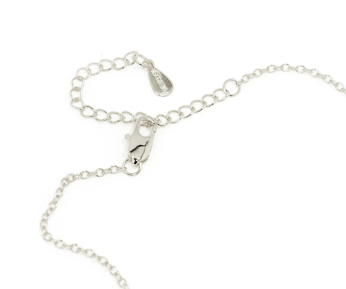 Small Triangle Pavé Crystal Necklace