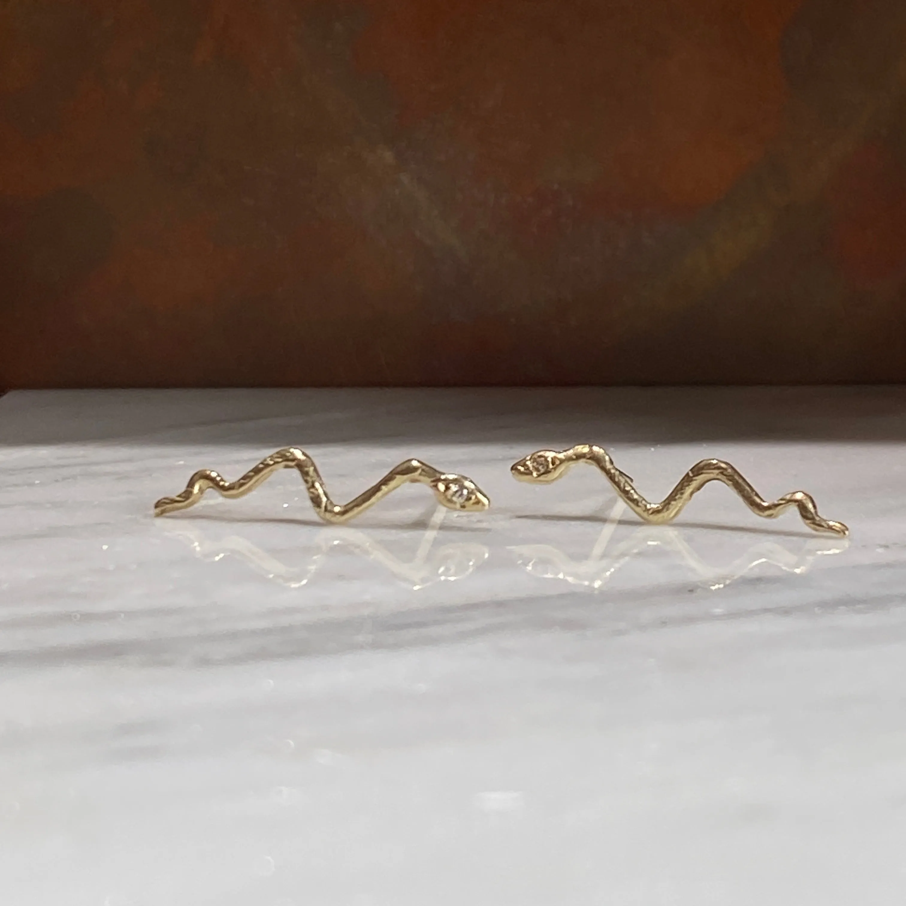 Snake Post with Diamond Eyes