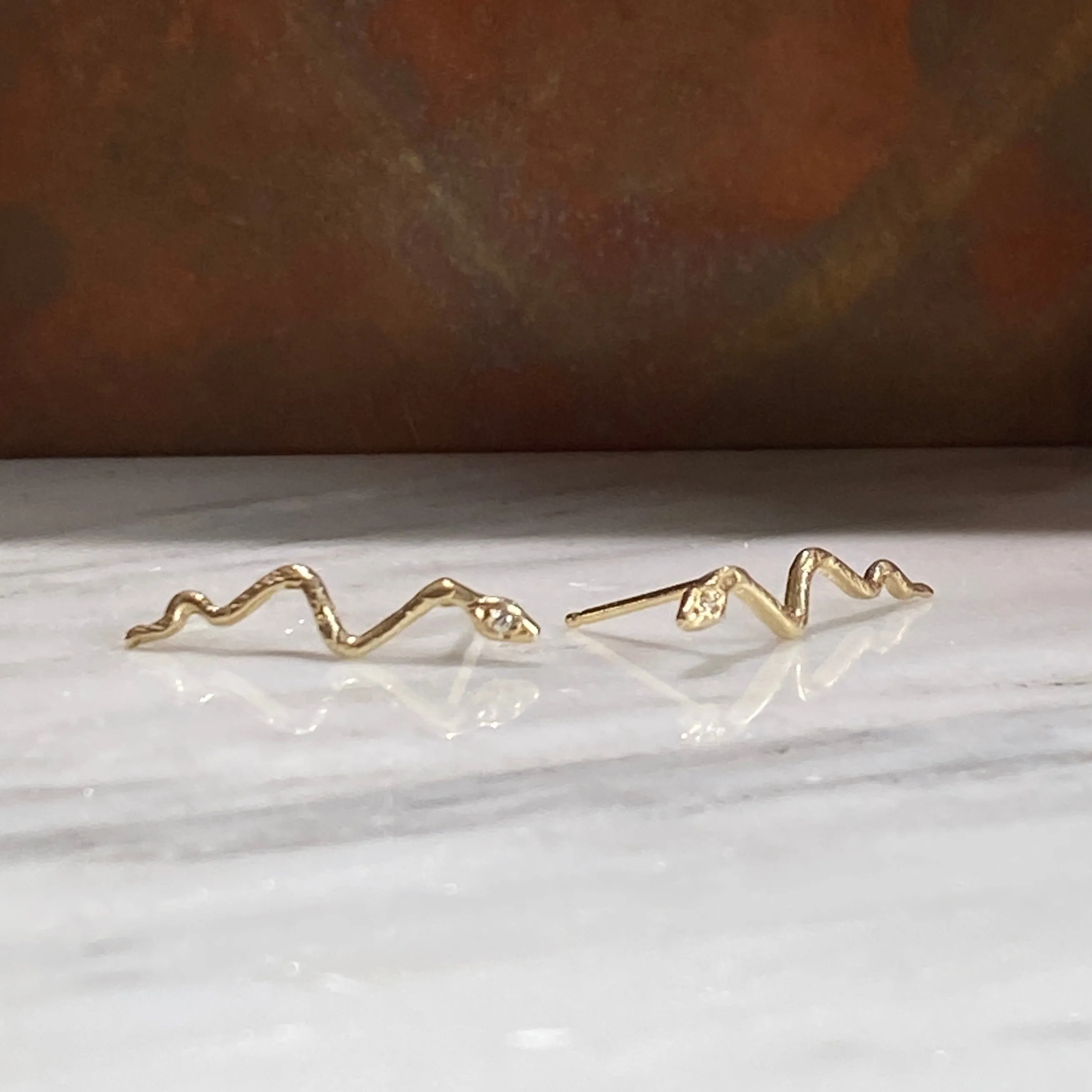 Snake Post with Diamond Eyes