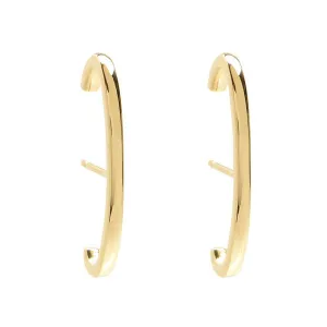 Solid Line Ear Cuffs- Yellow Gold