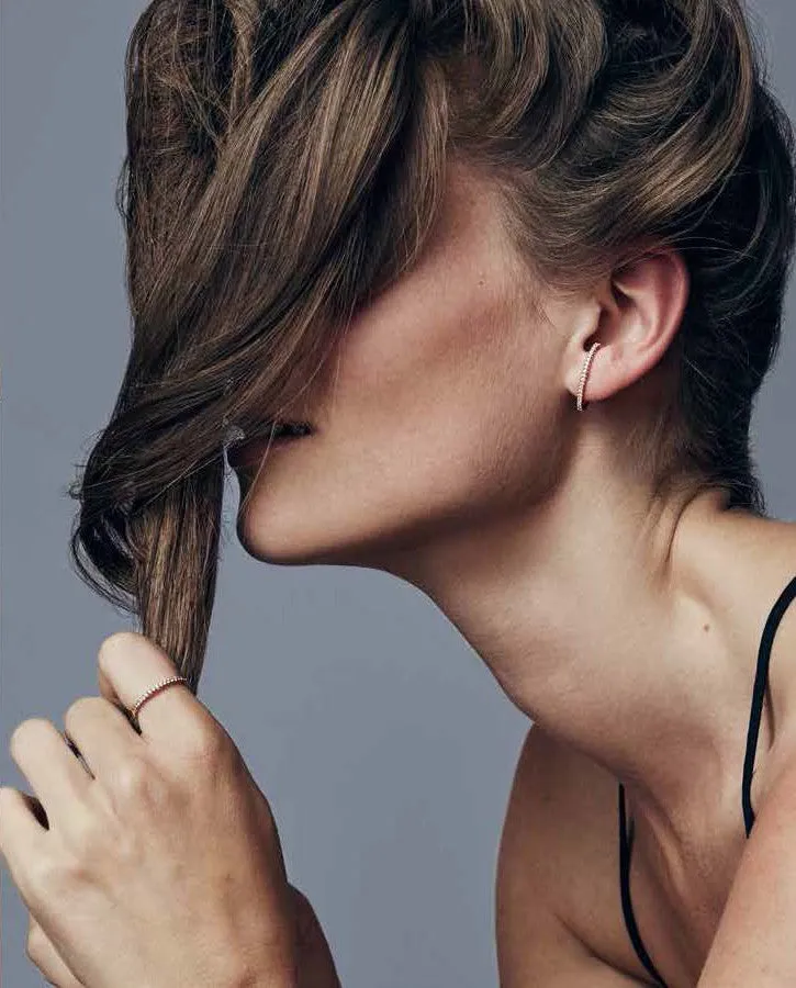 Solid Line Ear Cuffs- Yellow Gold