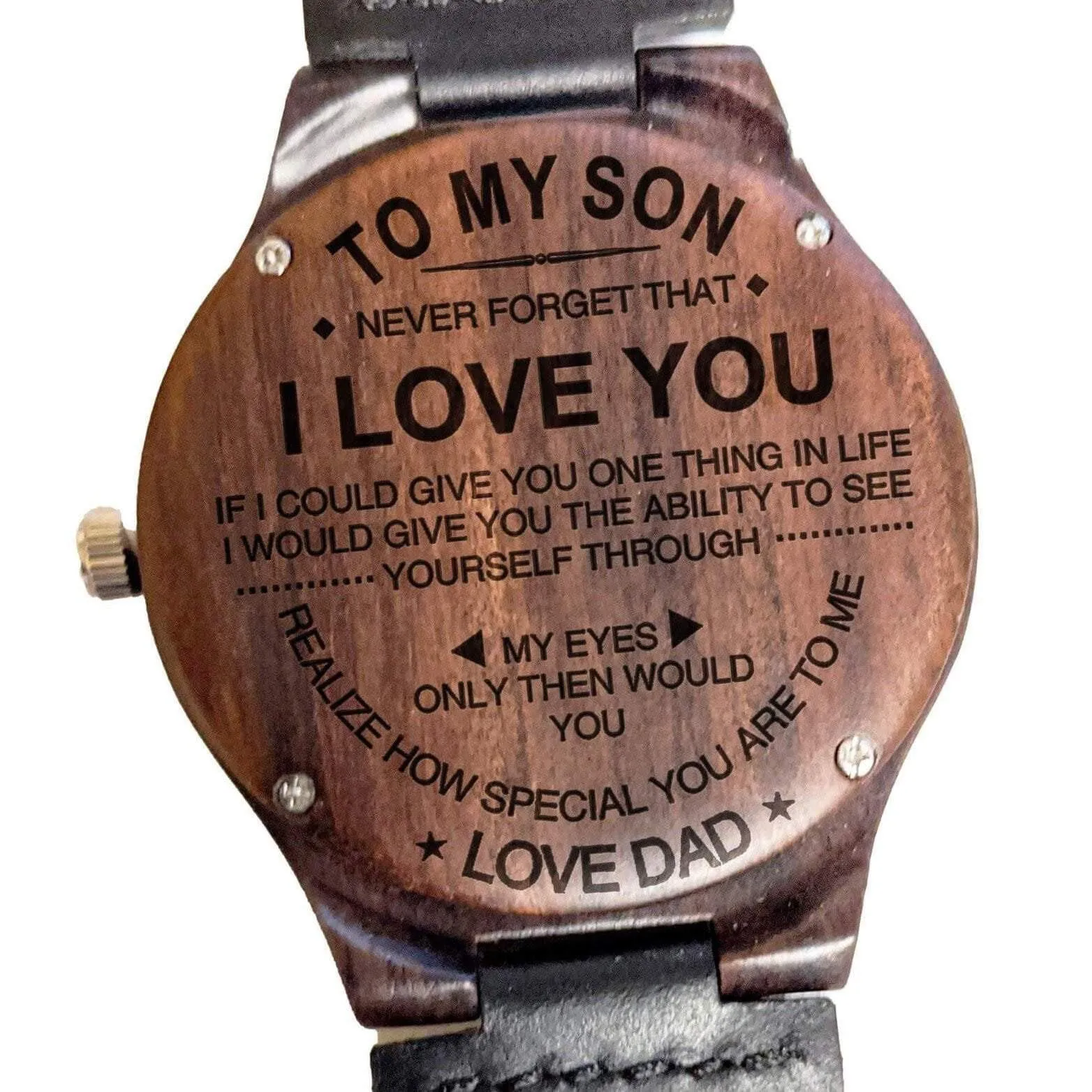 Son - "Never forget that I love you"