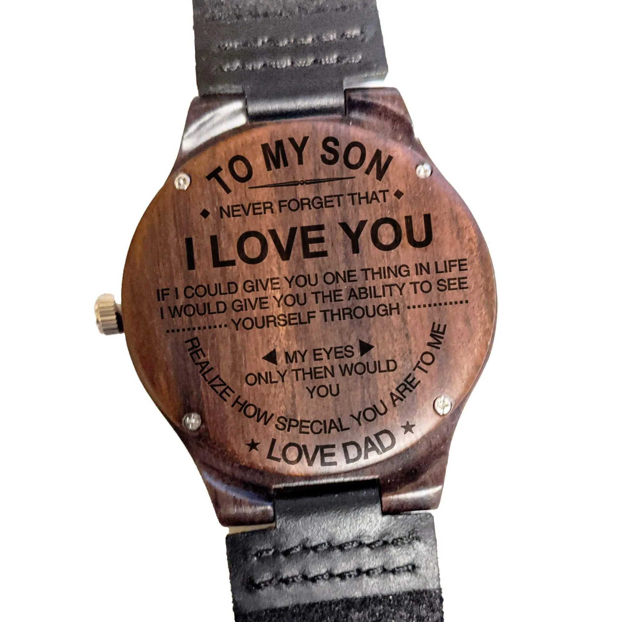 Son - "Never forget that I love you"